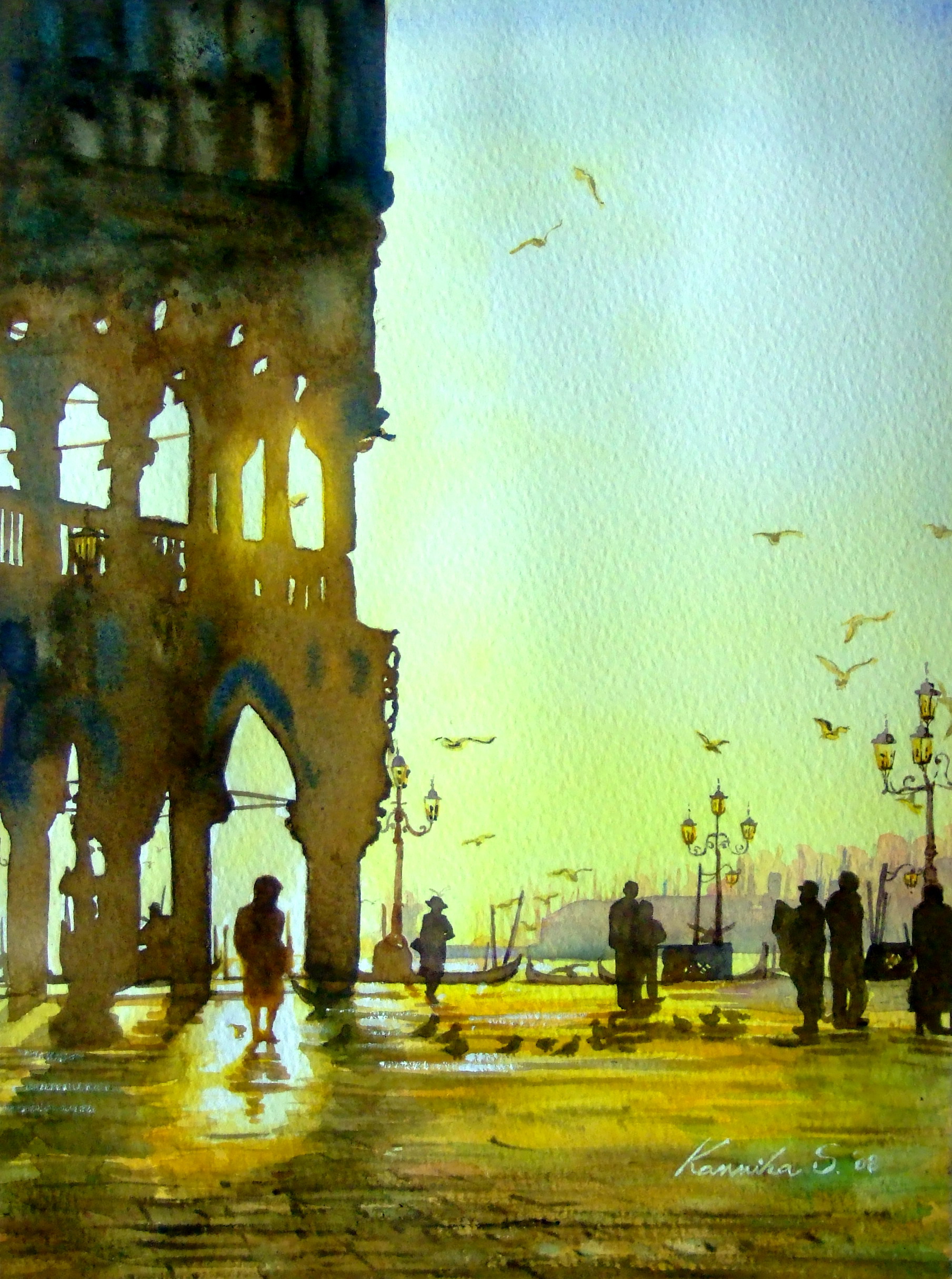 Tramonto a Venezia by Kannika Soonthornyankit in Bangkok, Thailand.