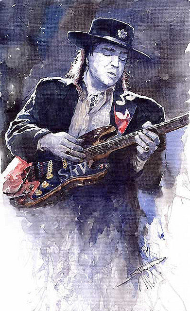 Stevie Ray Vaughan by Yuriy Shevchuk.