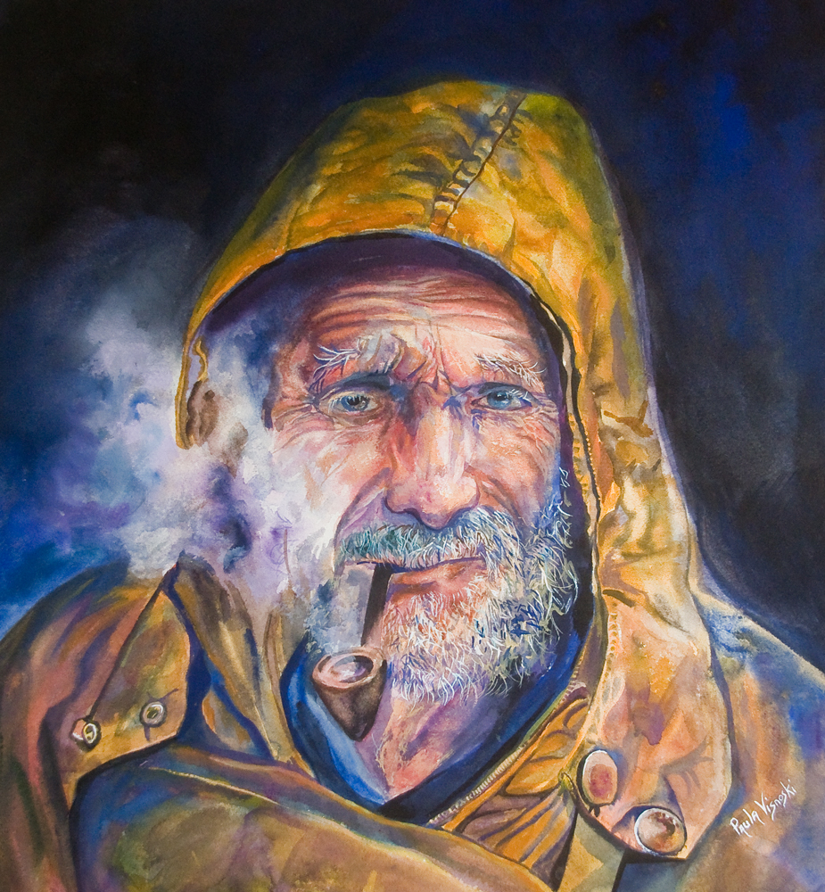 Fisherman III by Paula Visnoski in Middletown, Rhode Island