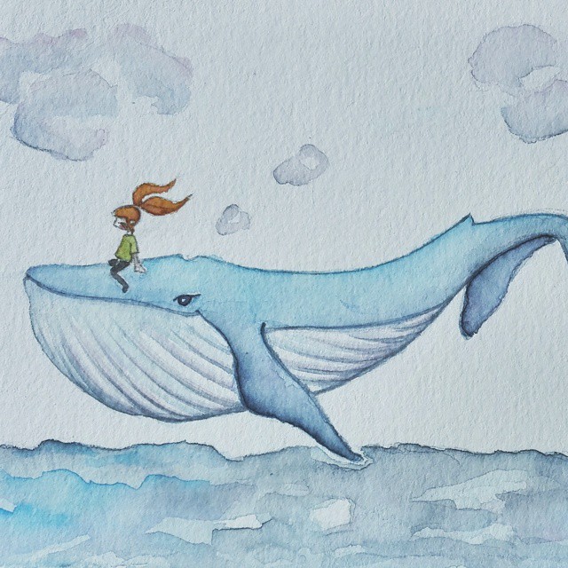Blue Whale by Vanessa C. León G. in Lima, Peru