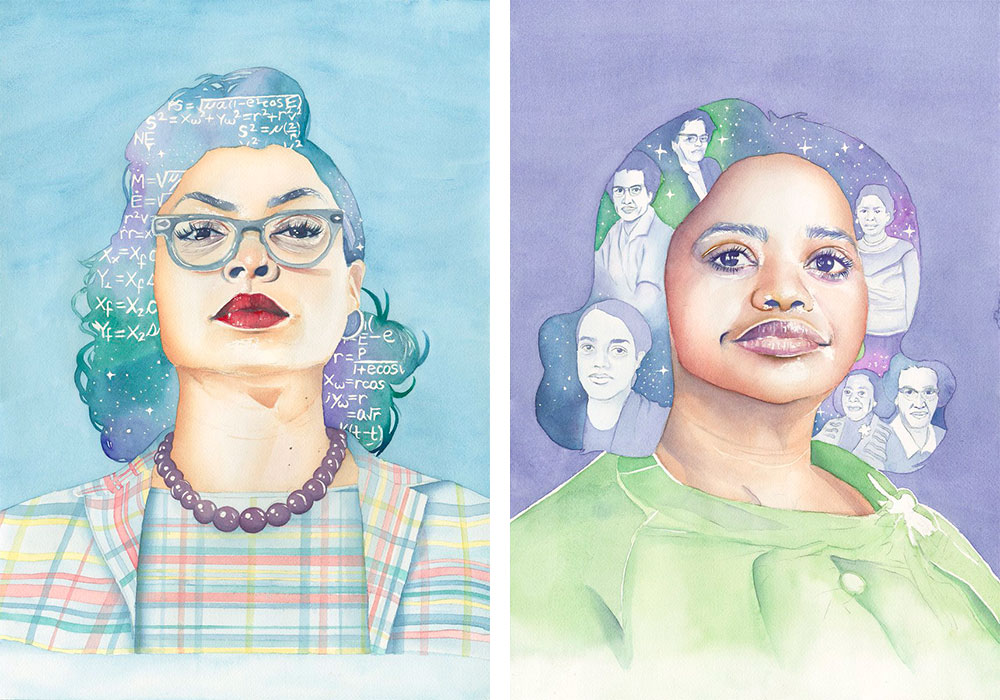Hidden Figures Portraits by Stella Blu in Los Angeles, California