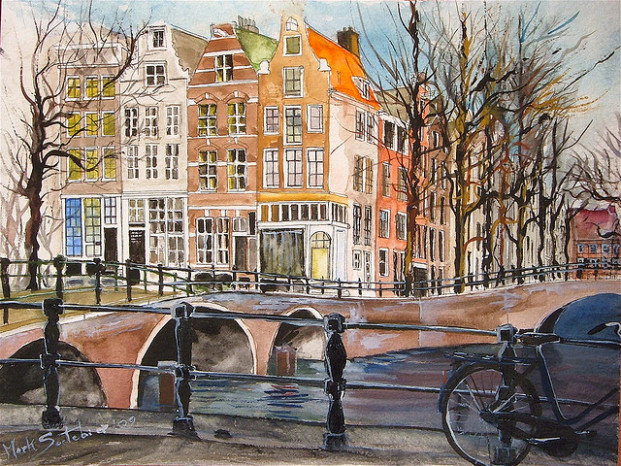 Amsterdam Prinsengracht by Mark Christian Soetebier in Rome, Italy.