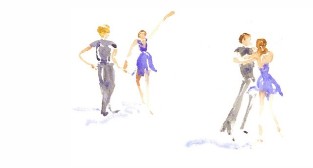 ballroom dancers 2 by Suzanne Smith