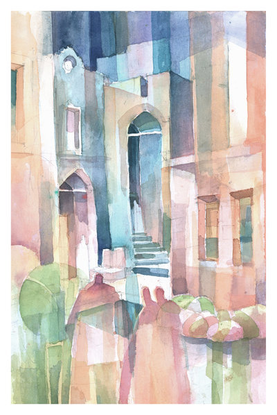 watercolor 1 by Baher in Egypt.
