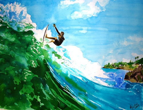 Snapper Rocks by Luis Muzutani.