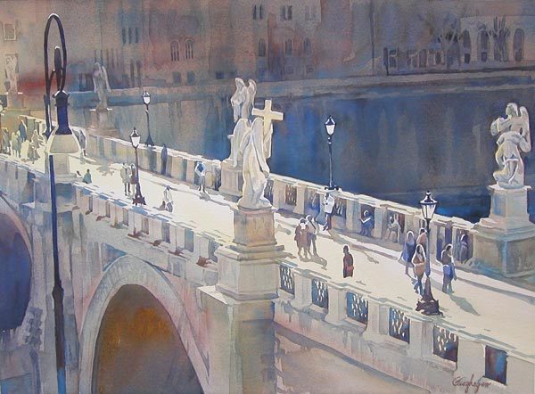 Ponte Sant’ Angelo by Diane Geoghegan.