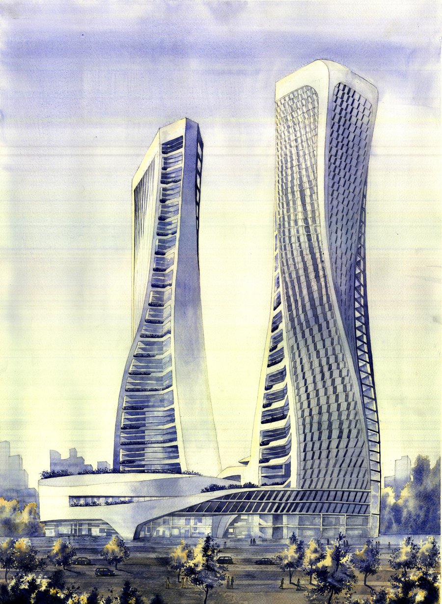 Raffles city by UNstudio by SoÅ‚omija Bogusz in Poland.