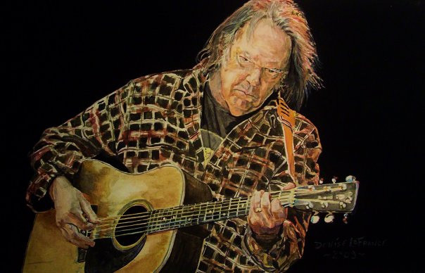 Neil Young by Denise LaFrance in Toronto, Ontario, Canada.