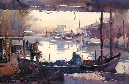 Fishers, Danube by Eugen Chisnicean in France