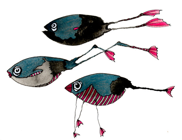 Untitled fish frogs (my title, not the artist’s) by Maya Ben David in The Netherlands.
