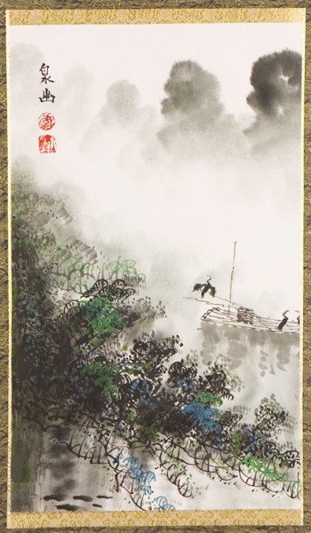 Birds On A River scroll by Xiao Fan.