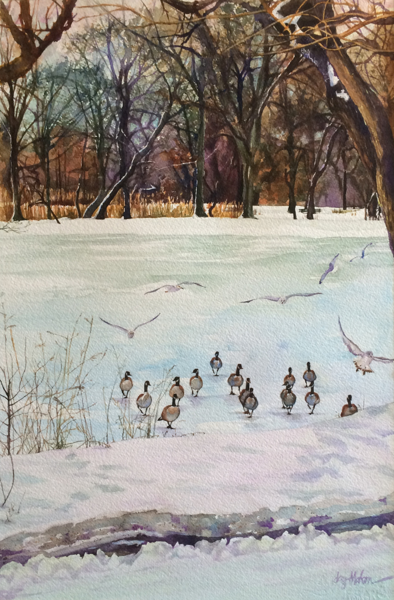 Snow Birds by Joy Makon in Brooklyn, NY