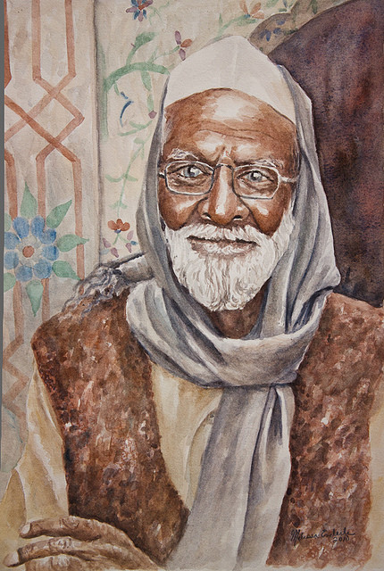 Elderly Man by Melissa Enderle in Chennai, Tamil Nadu, India
