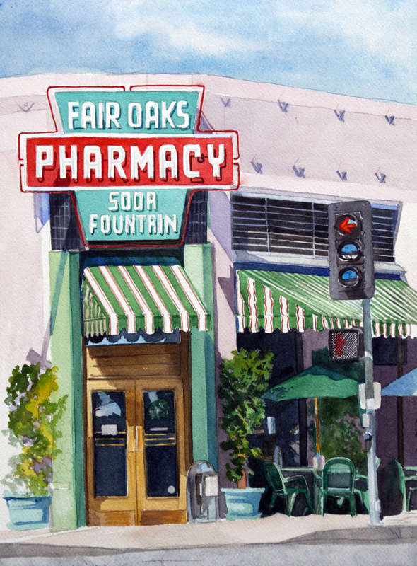 Fair Oaks Pharmacy & Soda Fountain by Robin Neudorfer in Sierra Madre, California