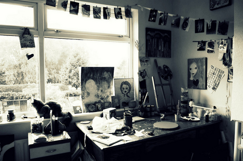 Art Space: Cally Clark in Wolverhampton, West Midlands, UK.