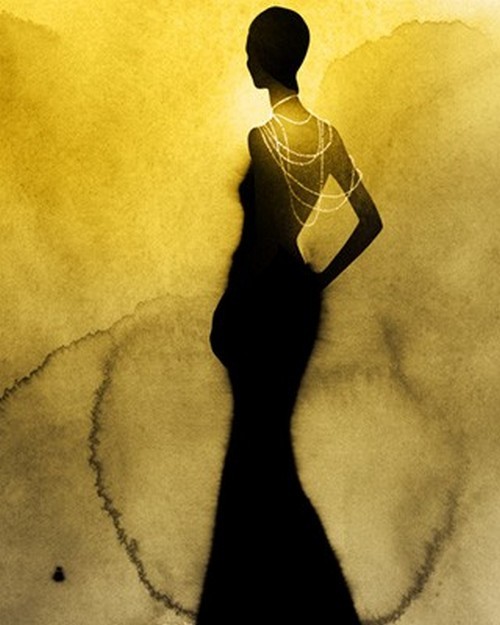 Fashion watercolor by Kareem lliya in New York City