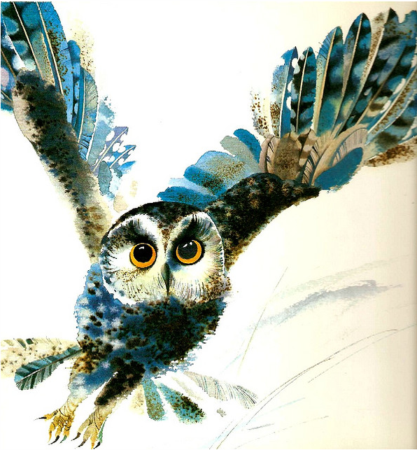 Owl from Woodland Babies by Vladimir Savitsch