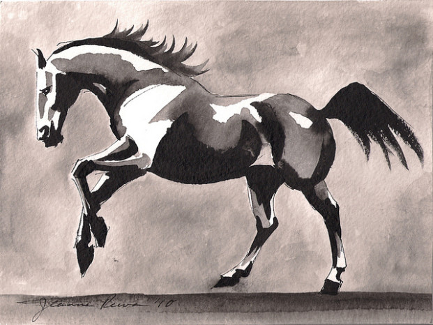 Leaping Horse by Jeanne Rewa in Nashville, Tennessee.
