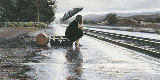 Leaving in the rain by Steve Hanks