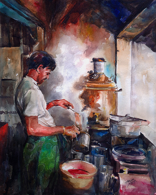 Daily life by Abdul Salim in Cochin, India