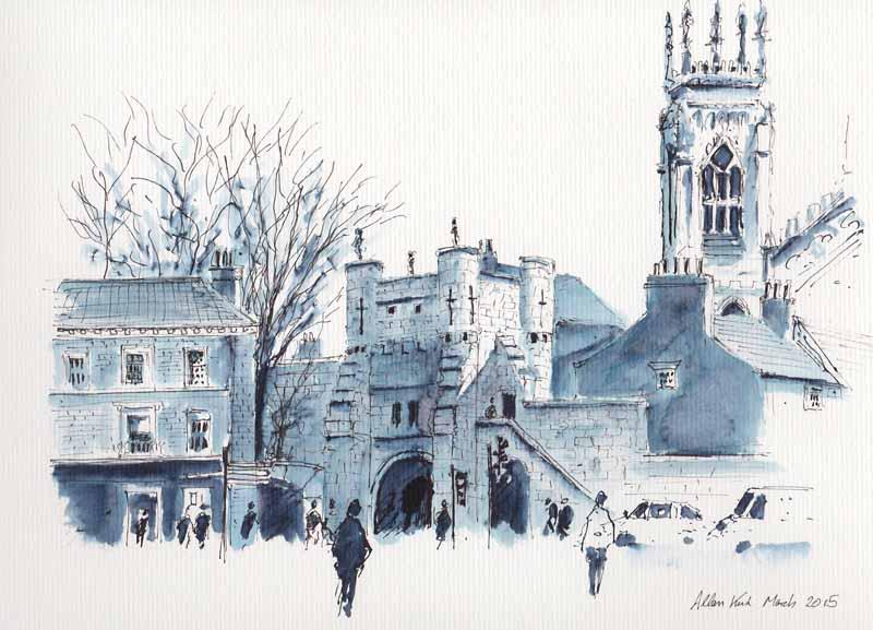 Bootham Bar, York by Allan Kirk in SW, France