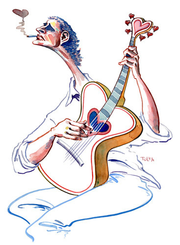Romantic Guitar by Rick Tulka in Paris, France.