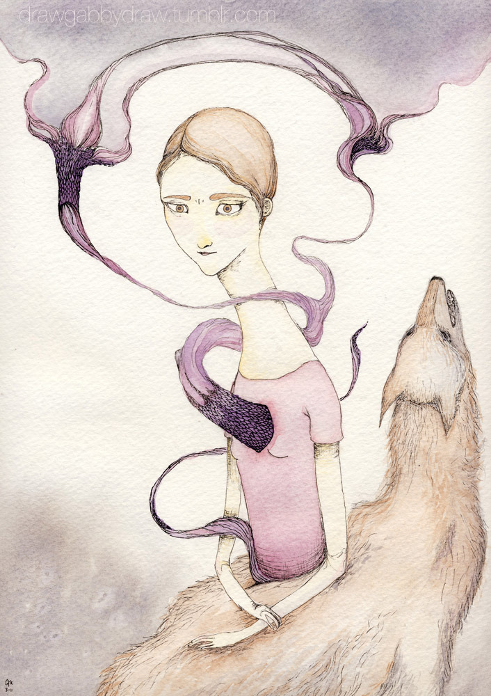 Animal’s Anxiety (my title, not the artist’s) by Gabrielle Rose in California.